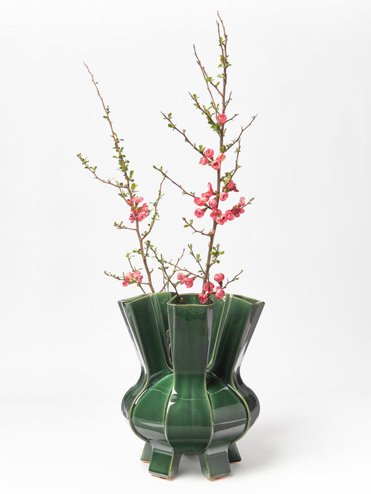 Puyi Porcelain Vase, H 34 cm