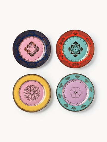 Grandpa Breakfast Plates, Set of 4