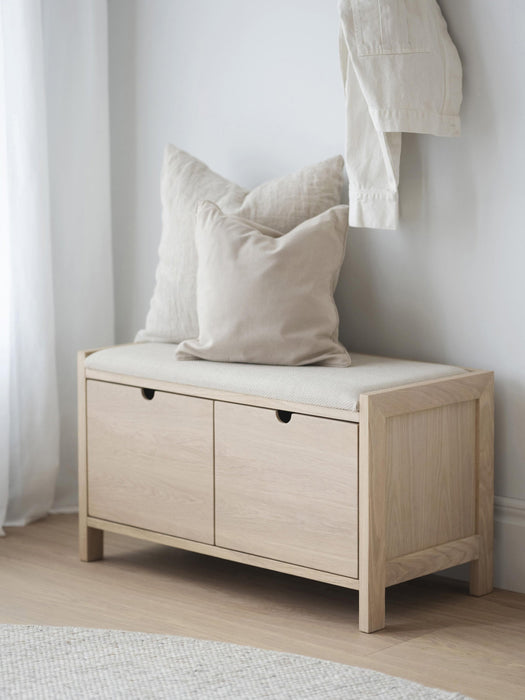 Upholstered Wooden Storage Bench Hillmond