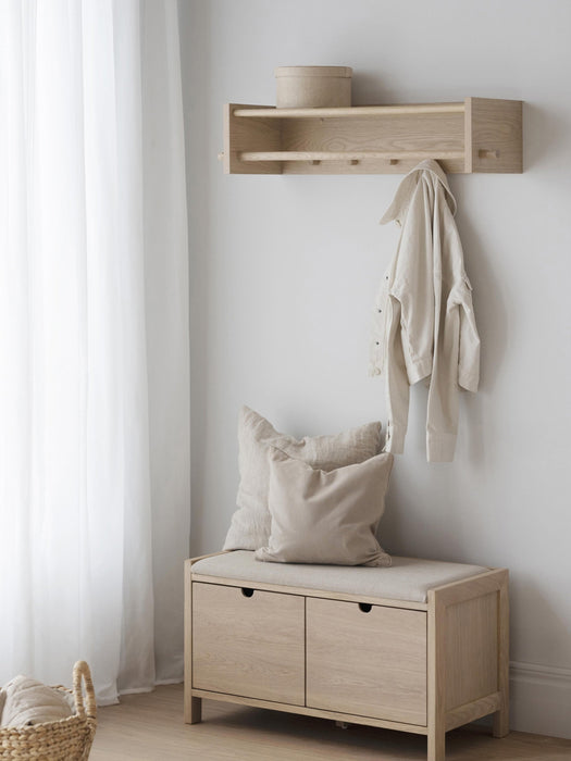 Upholstered Wooden Storage Bench Hillmond