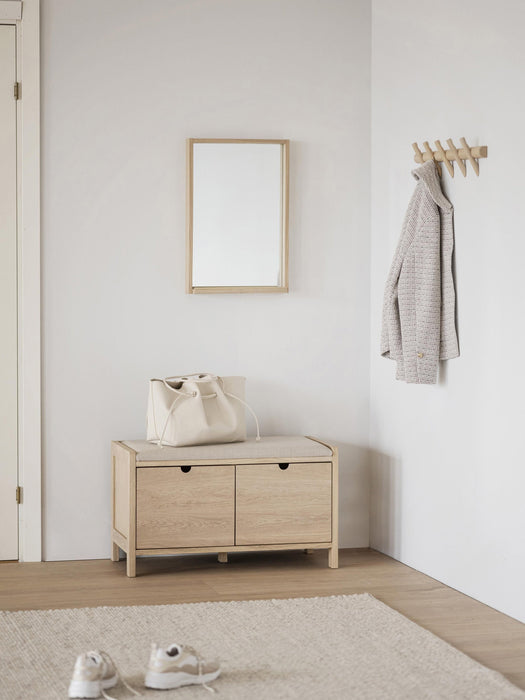 Upholstered Wooden Storage Bench Hillmond