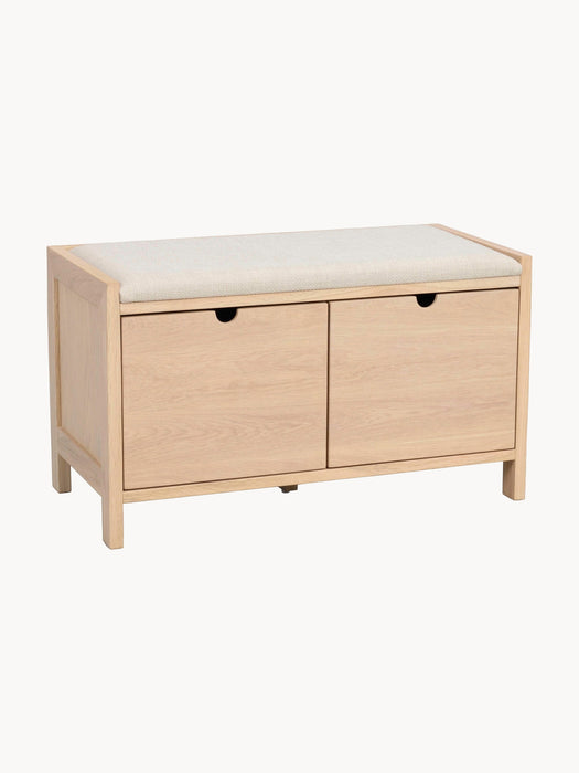 Upholstered Wooden Storage Bench Hillmond