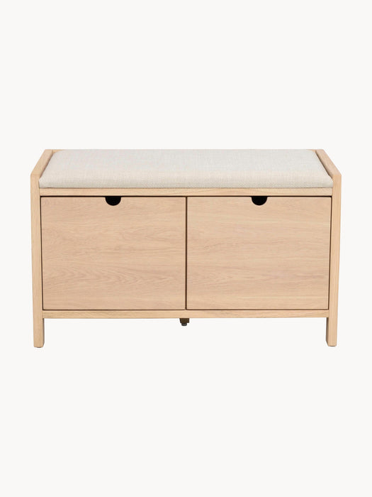 Upholstered Wooden Storage Bench Hillmond