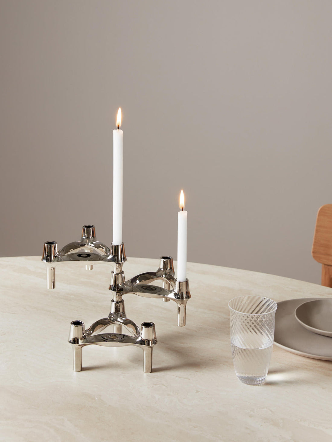 Rosey Candle Holders, Set of 3