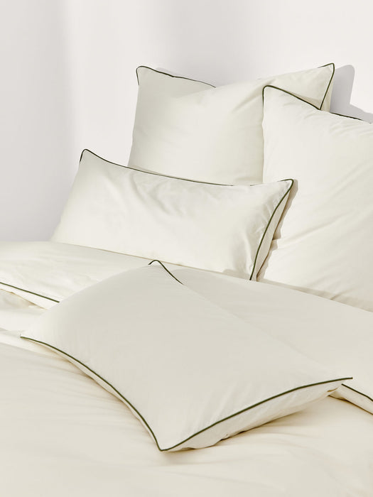 Daria Cotton Percale Duvet Cover with Piping