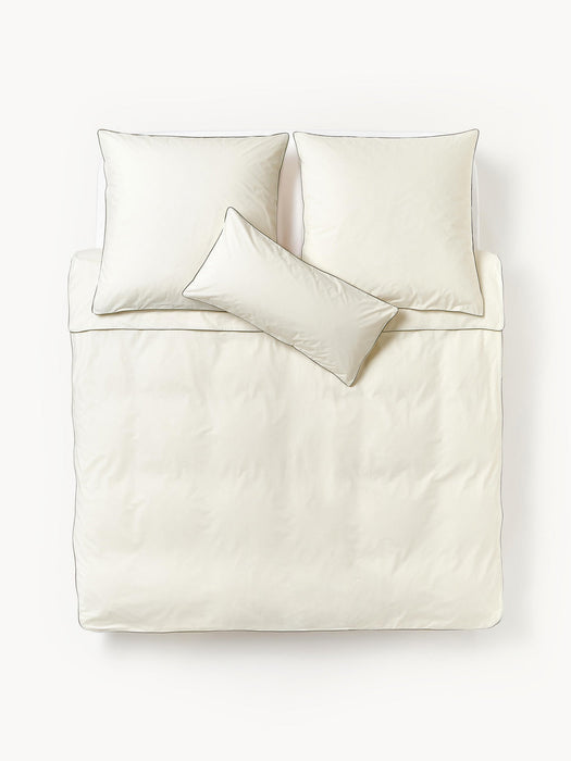 Daria Cotton Percale Duvet Cover with Piping