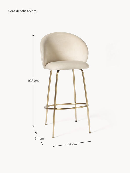 Velvet Bar Chair Luisa