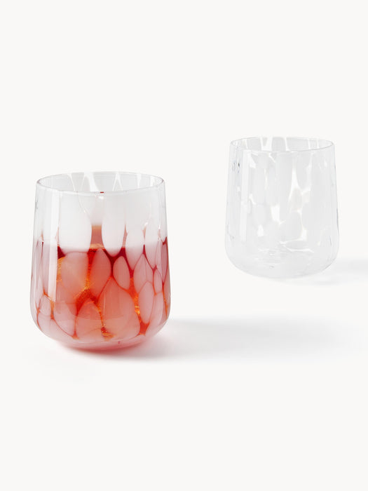 Handmade Speckled Glass Tumblers Oakley Set of 4