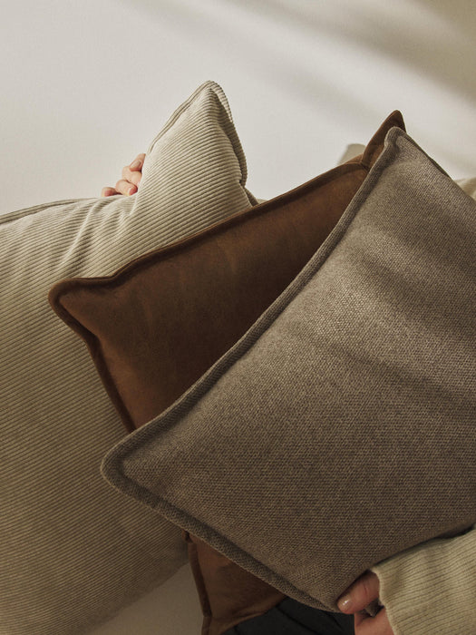 Lennon Large Leather Sofa Cushion, 50 x 80 cm