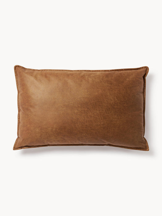 Lennon Large Leather Sofa Cushion, 50 x 80 cm