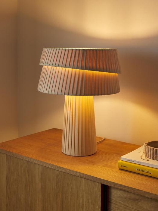 Table Lamp Nyla with An Asymmetrical Lampshade