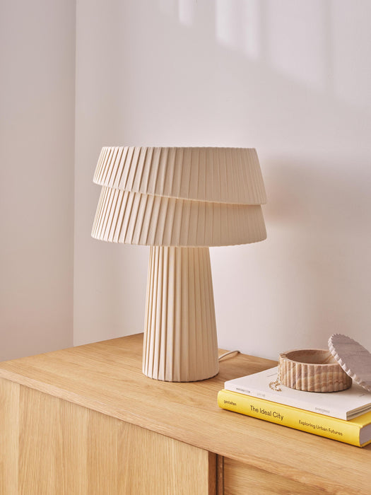 Table Lamp Nyla with An Asymmetrical Lampshade