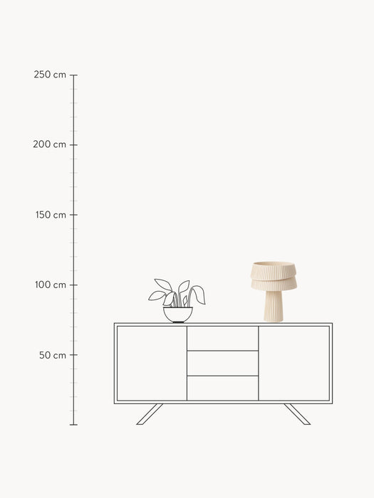 Table Lamp Nyla with An Asymmetrical Lampshade