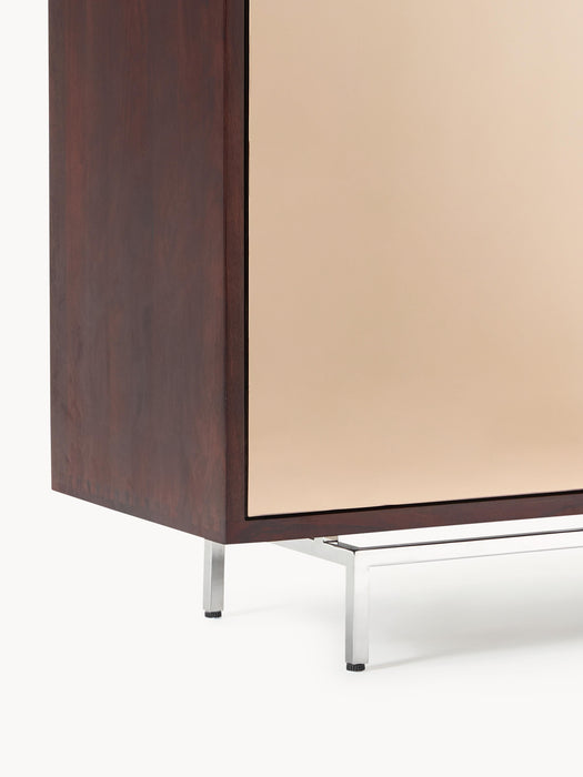 Highboard Scarlett with Mirrored Glass Doors
