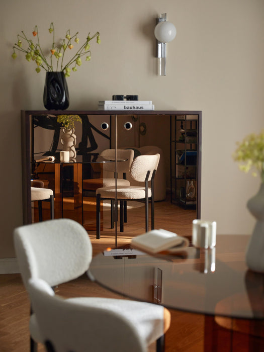 Highboard Scarlett with Mirrored Glass Doors