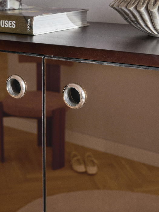 Highboard Scarlett with Mirrored Glass Doors