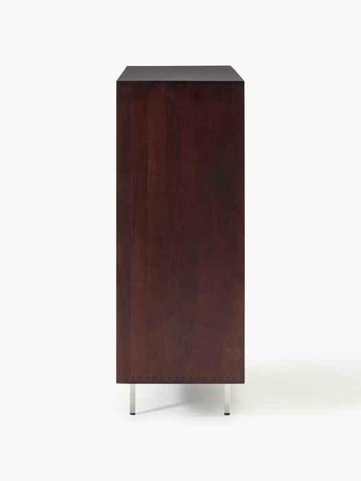Highboard Scarlett with Mirrored Glass Doors
