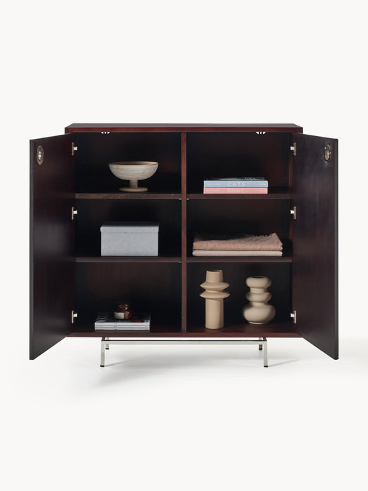 Highboard Scarlett with Mirrored Glass Doors