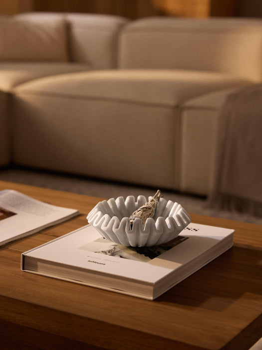 Handmade Decorative Marble Bowl Santorini 18 cm