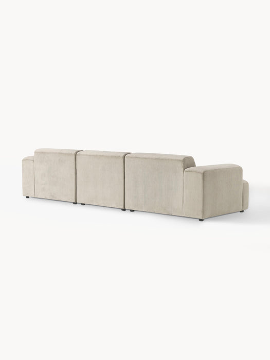 Corduroy Sofa Melva 4-seater