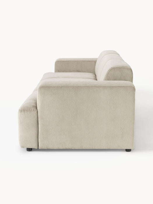 Corduroy Sofa Melva 4-seater