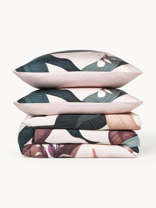 Flora Cotton Sateen Duvet Cover