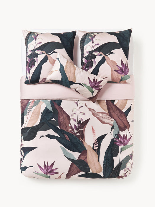 Flora Cotton Sateen Duvet Cover