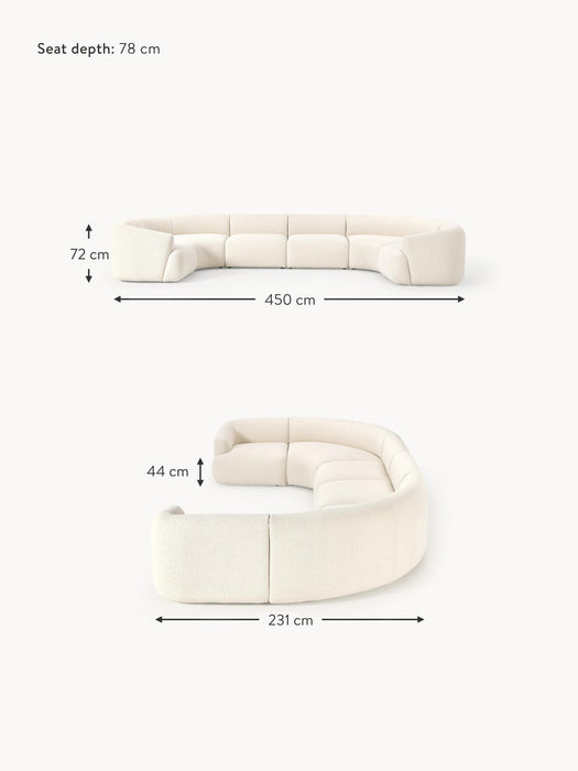 XL Modular Boucl Sofa Sofia