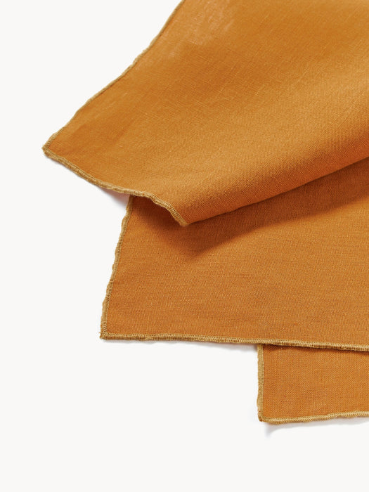Linen Napkins Kennedy with Decorative Edging Set of 4