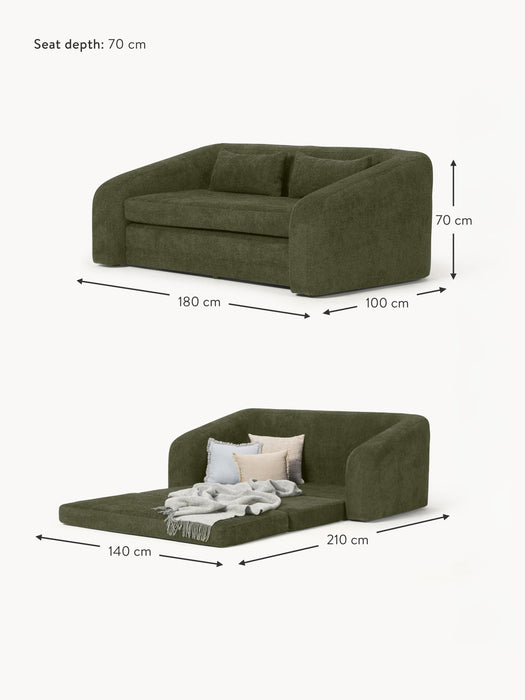 Teddy Boucl Sofa Bed Eliot 2-seater