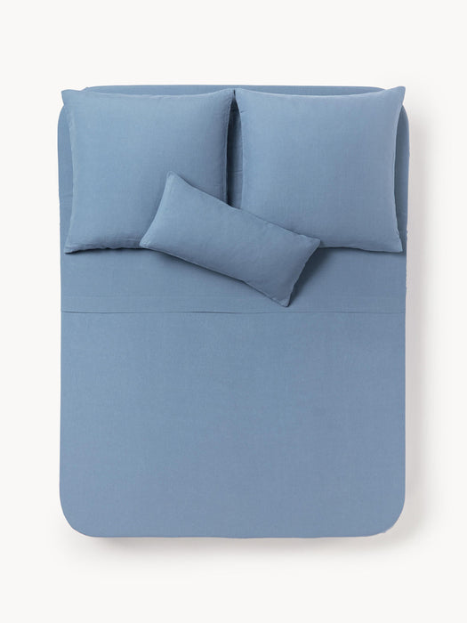 Airy Washed Linen Bed Sheet