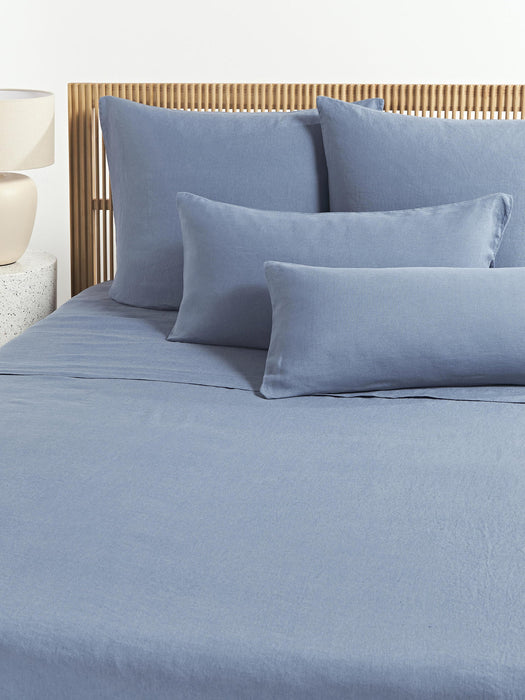 Airy Washed Linen Bed Sheet