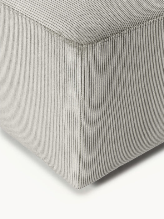 XL Corduroy Ottoman Melva W 116xD 42 cm