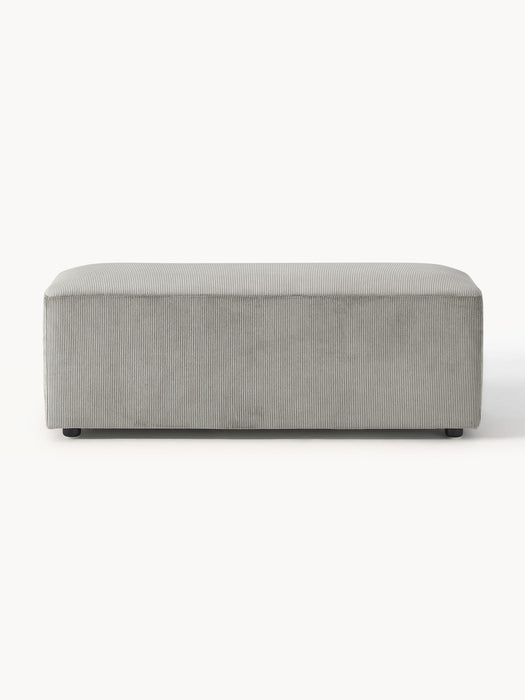 XL Corduroy Ottoman Melva W 116xD 42 cm