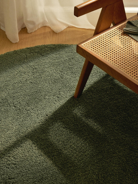 Leighton Round Fluffy High-Pile Rug
