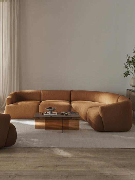 Modular Boucl Corner Sofa Sofia 4-seater