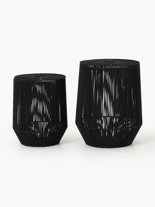 Gabe Handwoven Rope Laundry Baskets, Set of 2
