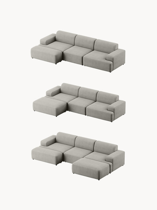 Corduroy Sofa Melva 4-seater