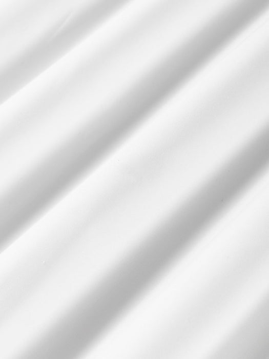 Atina Cotton Percale Duvet Cover with Wavy Hem