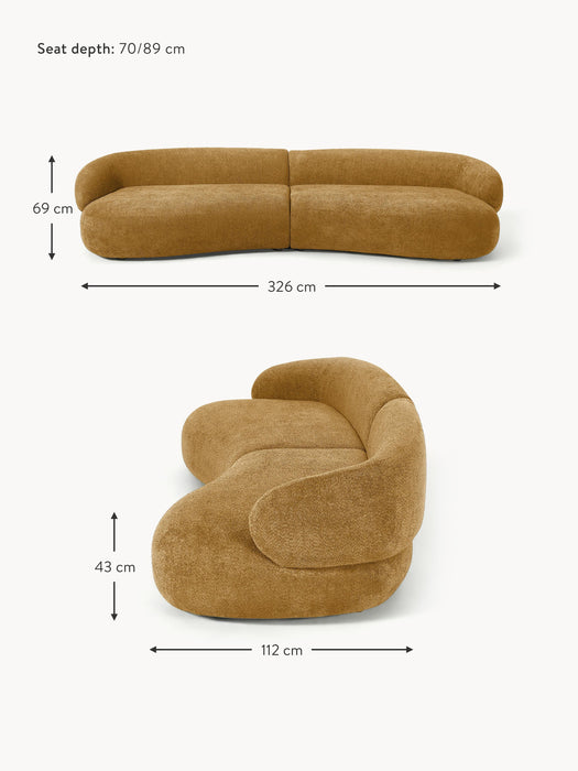 Teddy Boucl Sofa Alba 4-seater