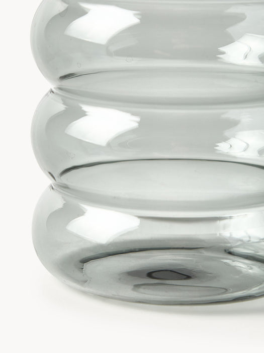 Mouth-Blown Borosilicate Tumblers Bubbly Set of 4