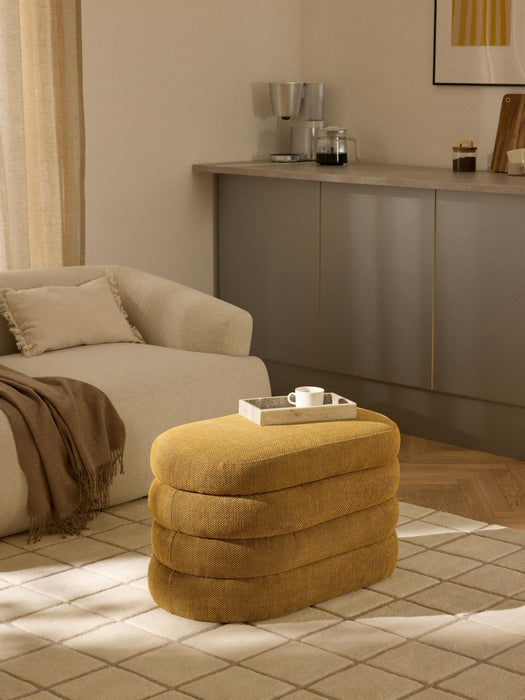 Small Upholstered Bench Alto with Storage Space