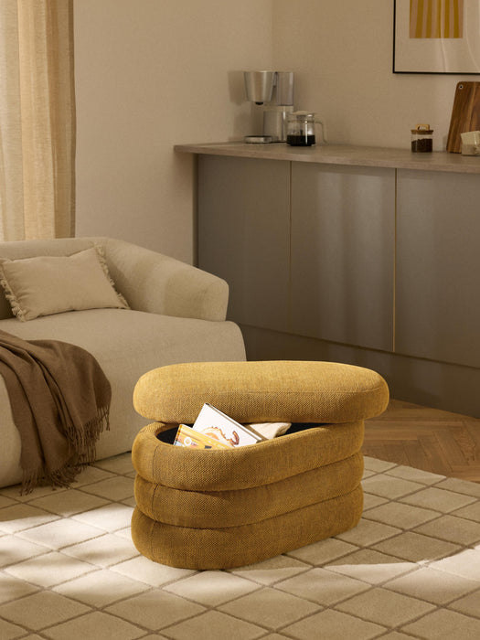 Small Upholstered Bench Alto with Storage Space