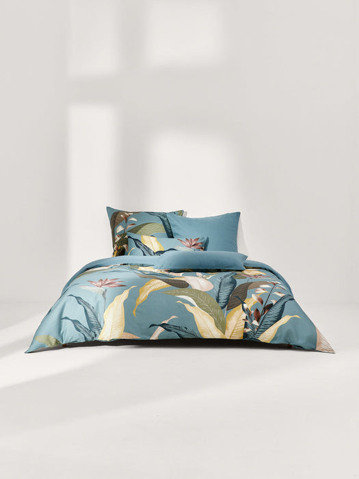 Flora Cotton Sateen Duvet Cover