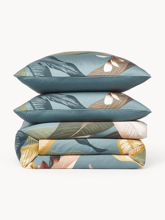 Flora Cotton Sateen Duvet Cover