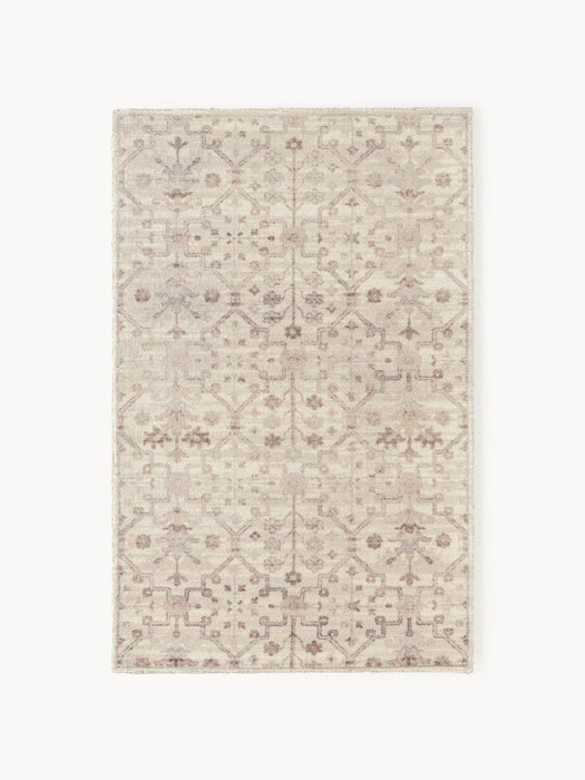 Rosalie Hand-Woven Low-Pile Rug with Ornaments