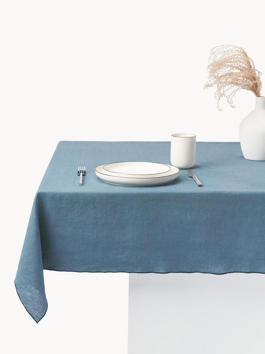 Kennedy Linen Tablecloth with Decorative Edging