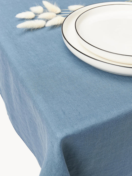 Kennedy Linen Tablecloth with Decorative Edging