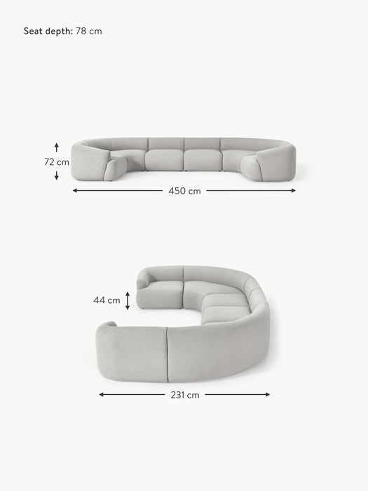 XL Modular Boucl Sofa Sofia