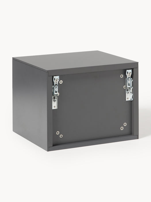 Wall-Mounted Bedside Table Shea with Ribbed Front